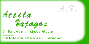 attila hajagos business card